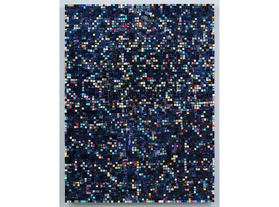 Original, Jack Whitten “5 lines 4 squares”