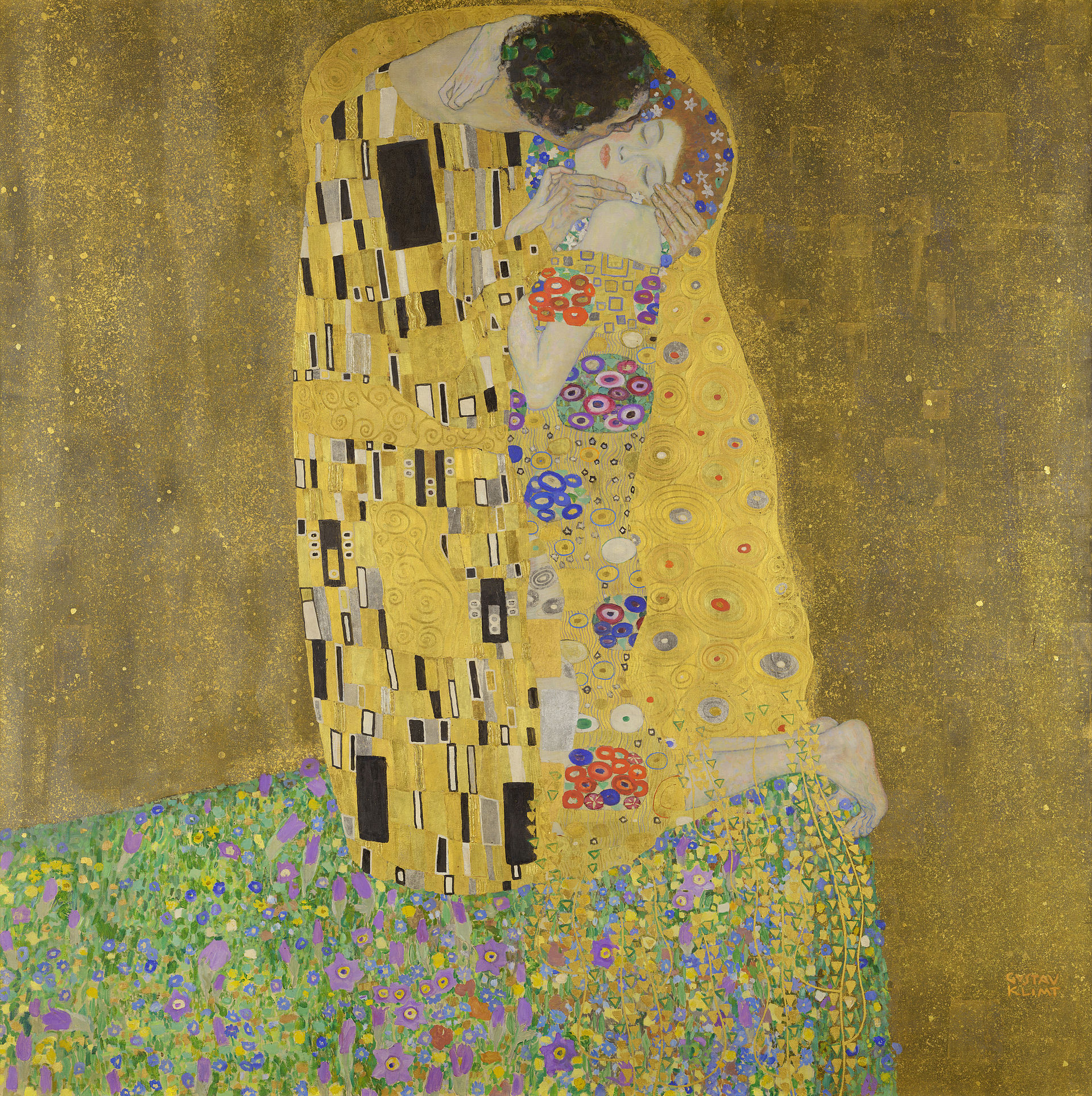 Klimt’s “The Kiss”